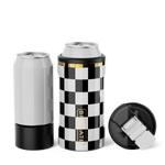Hopsulator Trio V2 | Black & White Checker | 12/16oz Standard Cans thumbnail image 1 